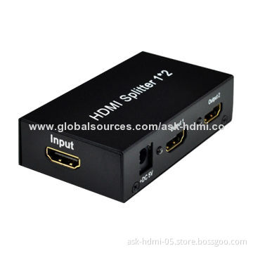 HDMI Splitter, 1x2 Metal House EP Chipsets with 3D Supported